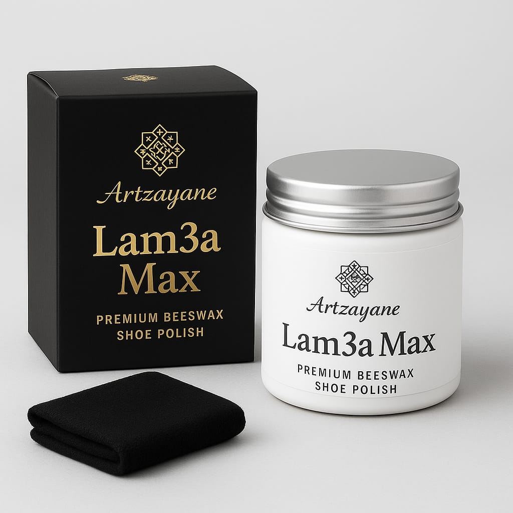 Lam3a Max – Crème d’entretien premium pour chaussures en cuir