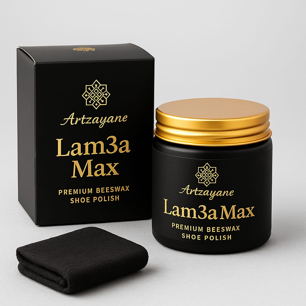 Lam3a Max – Crème d’entretien premium pour chaussures en cuir
